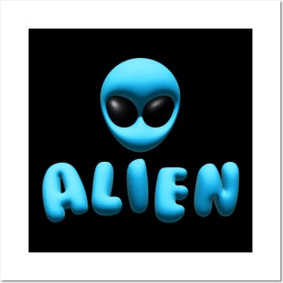 Alien Blue Posters and Art